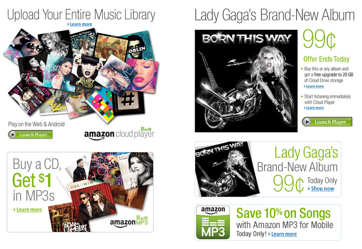 Amazon MP3 marketing